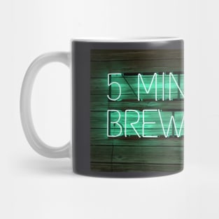 5 Minute Brewery Neon Logo Mug